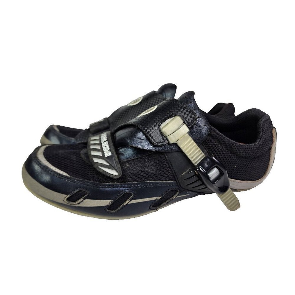 Pearl‎ Izumi Vortex II Mountain Shoes Men's US 9 EUR 42 Black Gray Silver 5065